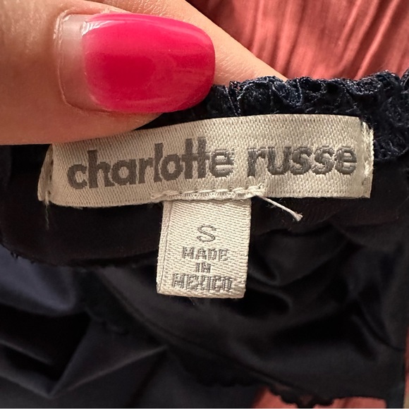 Navy Blue Charlotte Russe Dress - Picture 5 of 6